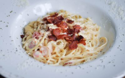 Tagliolini con sugo di castagne e pancetta