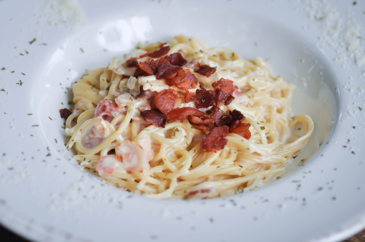 Tagliolini con sugo di castagne e pancetta