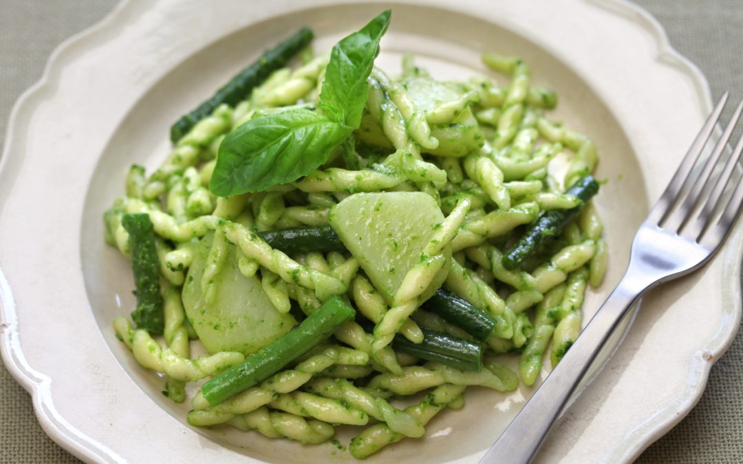 Trofie al pesto con fagiolini e patate